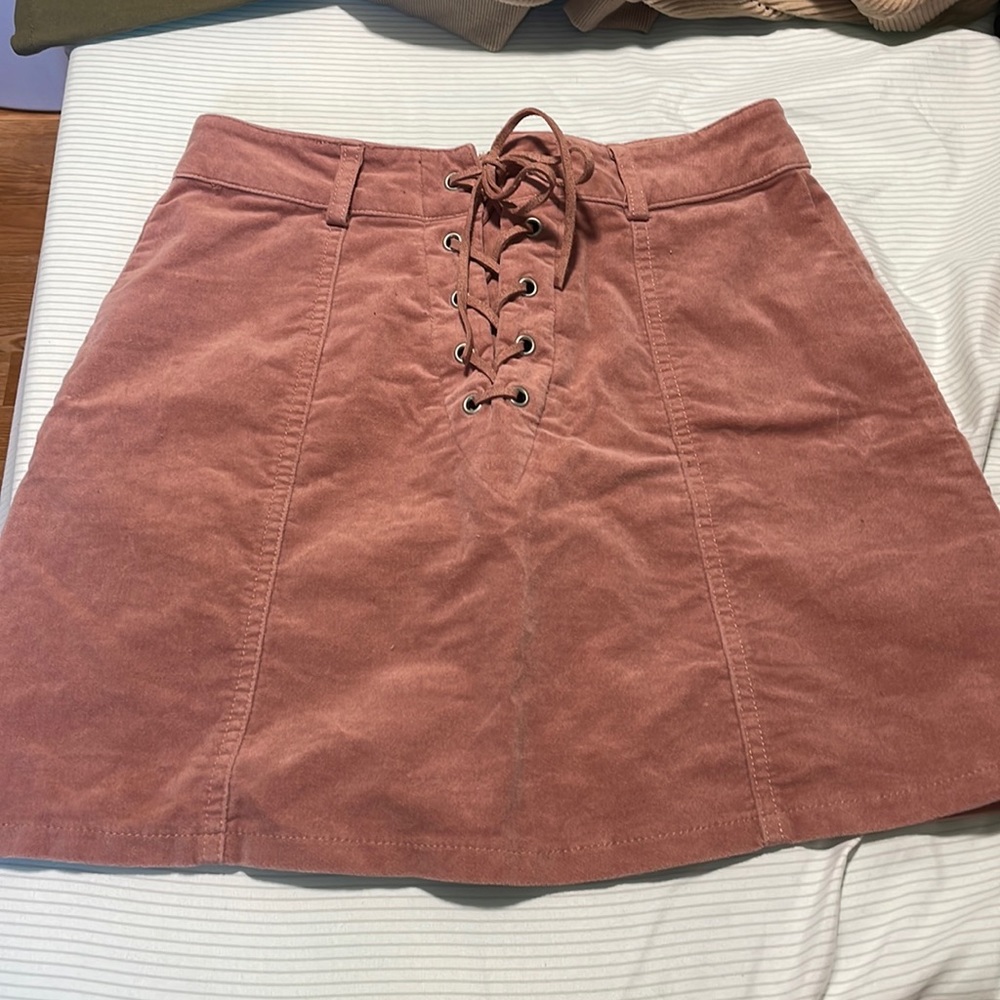 Two Mid waisted skirts
